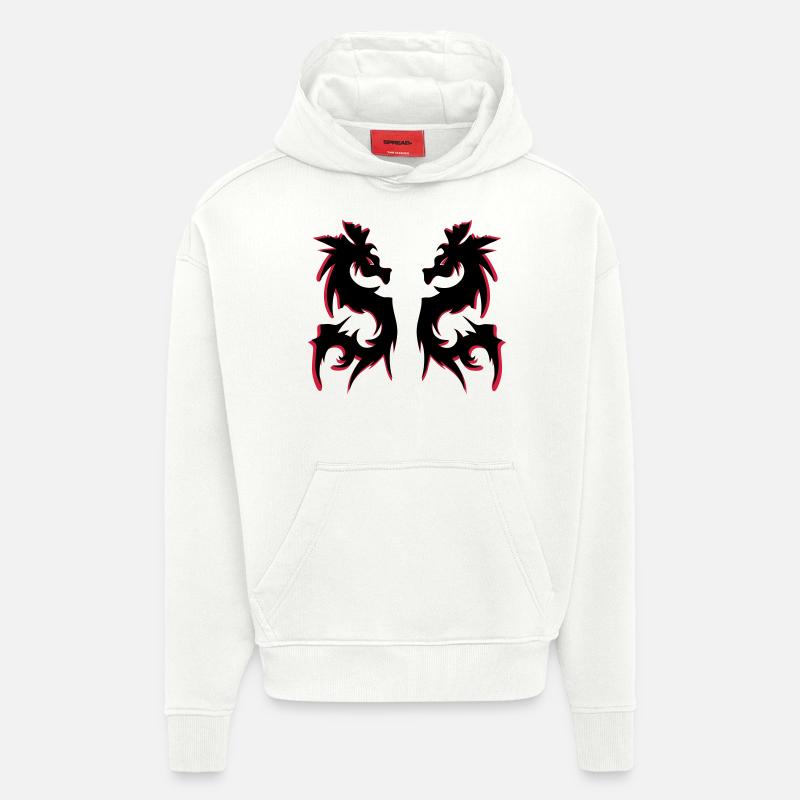 drachen - Hoodie- made by SPREAD  - OFF WHITE