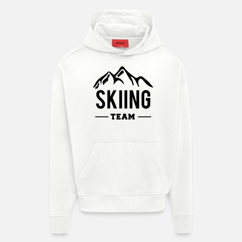 Skiing Team - Hoodie- made by SPREAD  - OFF WHITE