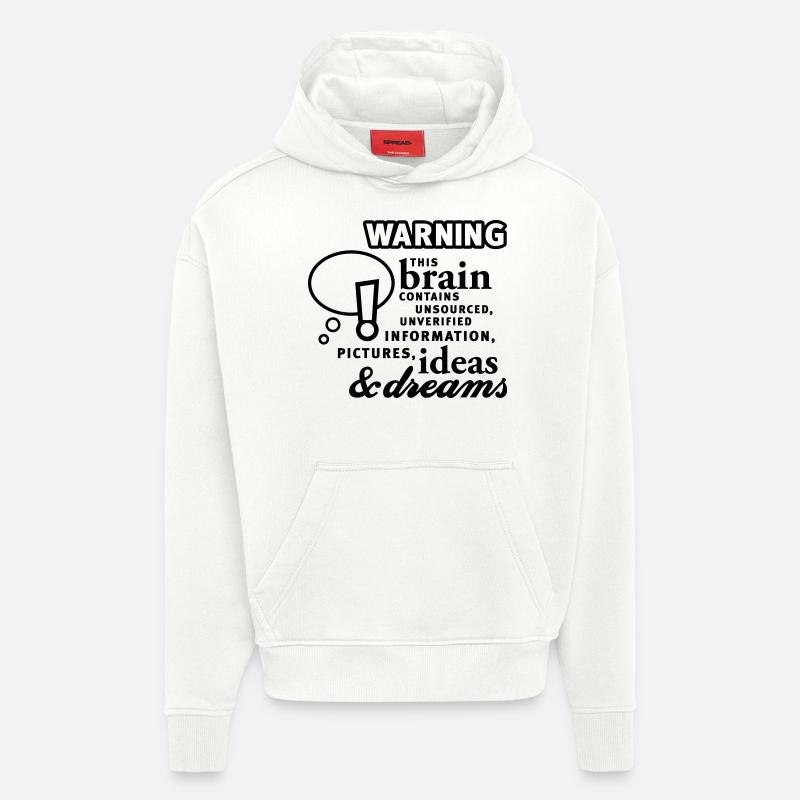 Brain - content - Brain - Content - 1C - Hoodie- made by SPREAD  - OFF WHITE