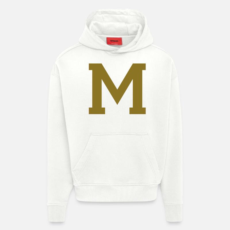 m - buchstabe - Hoodie- made by SPREAD  - OFF WHITE