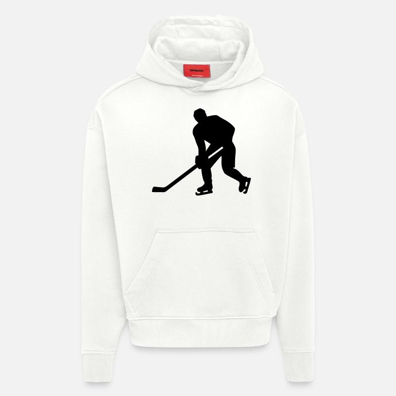 Eishockey - Hoodie- made by SPREAD  - OFF WHITE