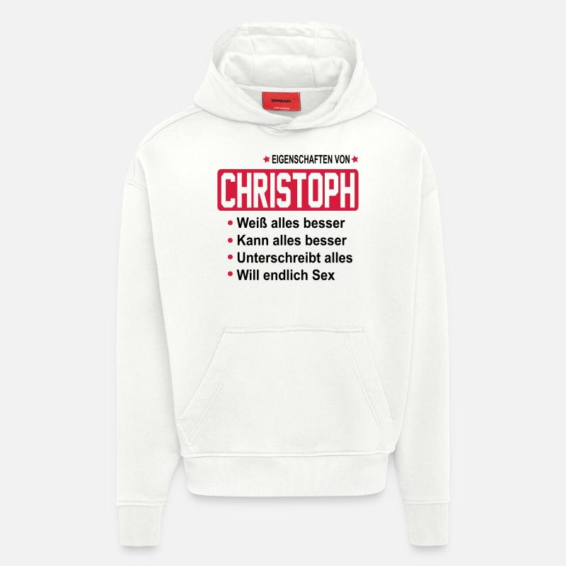 christoph - Hoodie- made by SPREAD - OFF WHITE