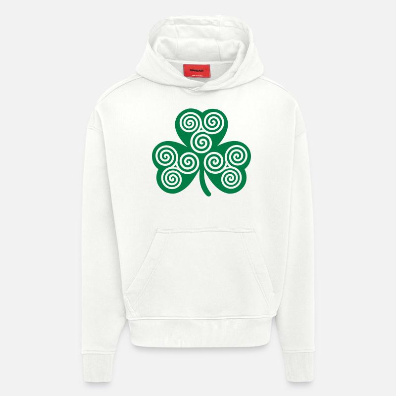 Shamrock - Hoodie- made by SPREAD  - OFF WHITE