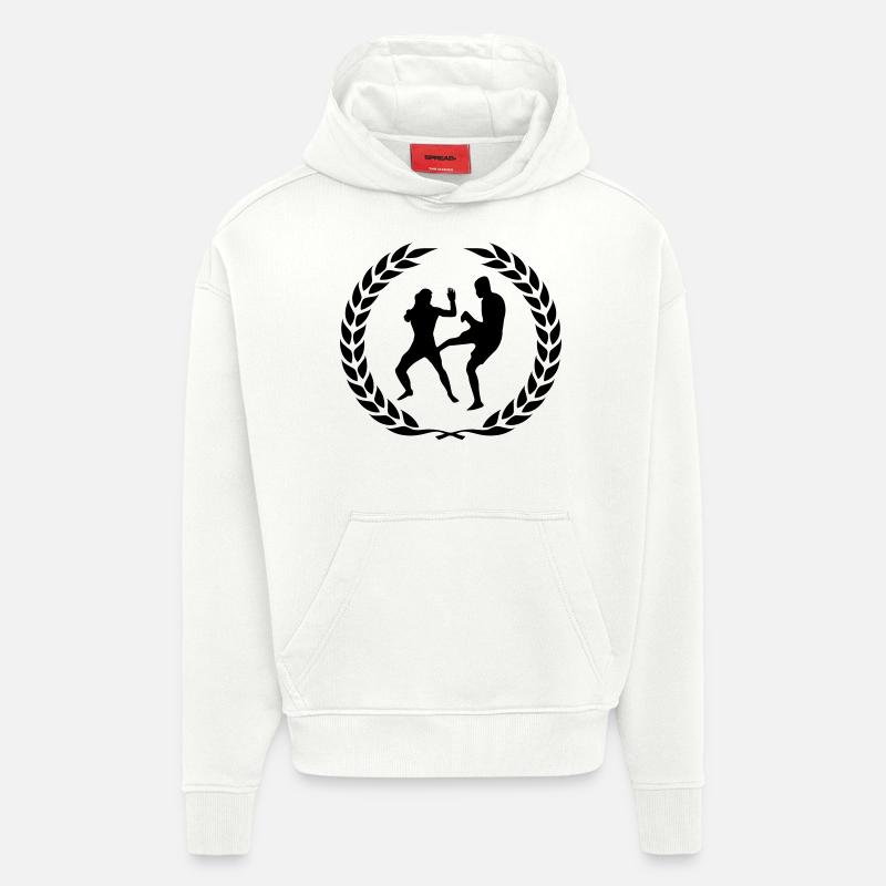 fighter design - Hoodie- made by SPREAD  - OFF WHITE