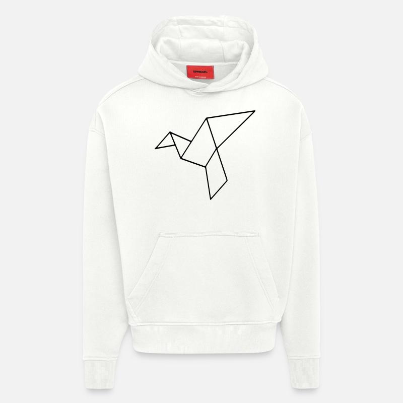 vogel - Hoodie- made by SPREAD  - OFF WHITE