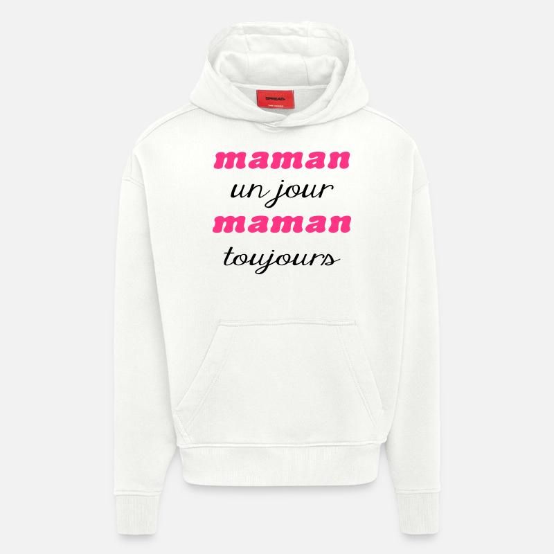 Einmal Mutter - Hoodie- made by SPREAD  - OFF WHITE