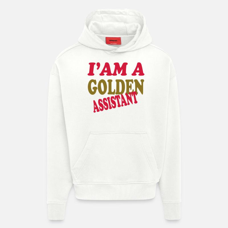 GOLDEN ASSISTANT - Sweat à capuche bio épais oversize fabriqué en UE - OFF WHITE