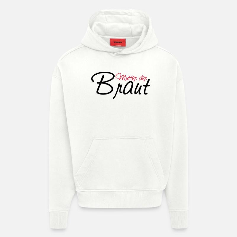 mutter_der_braut - Sweat à capuche bio épais oversize fabriqué en UE - OFF WHITE