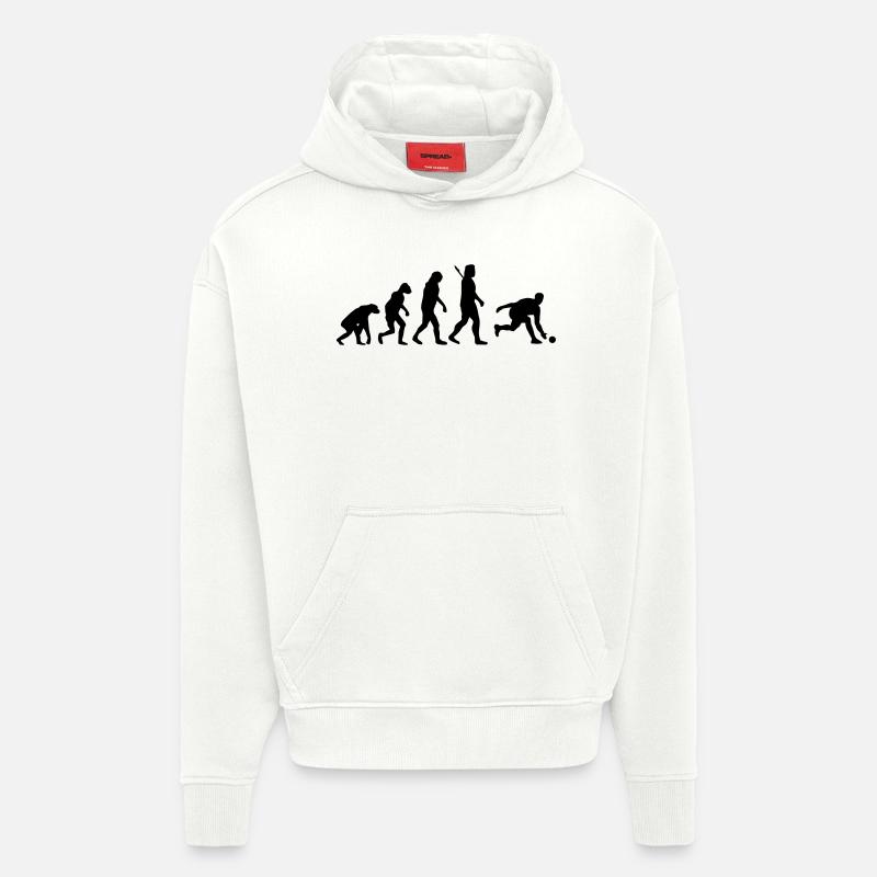 Evolution Kegeln - Hoodie- made by SPREAD  - OFF WHITE