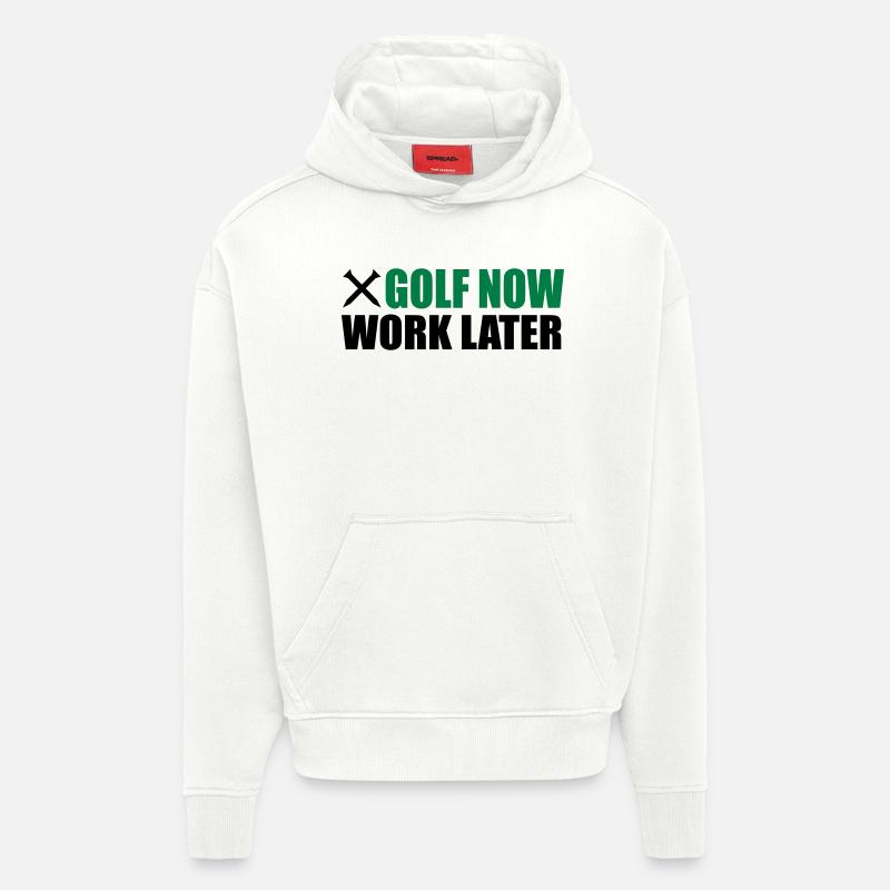 Golfe - Sweat à capuche bio épais oversize fabriqué en UE - OFF WHITE