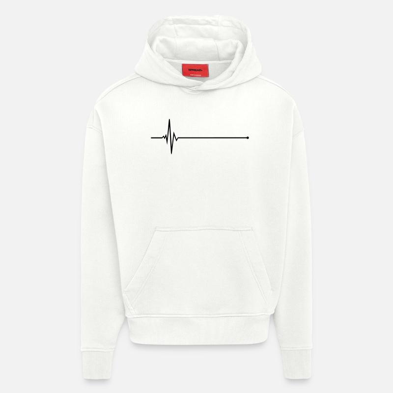 Puls - Pulslinie - Frequenz - Hoodie- made by SPREAD  - OFF WHITE