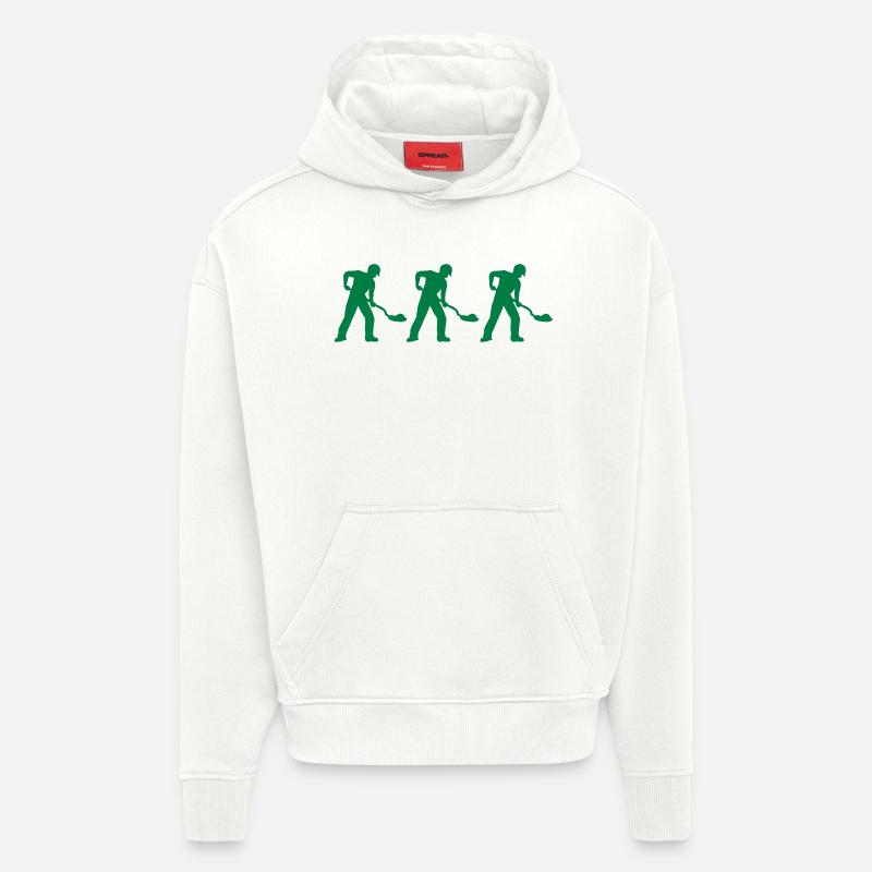 Construction worker 3 - Hoodie- made by SPREAD  - OFF WHITE