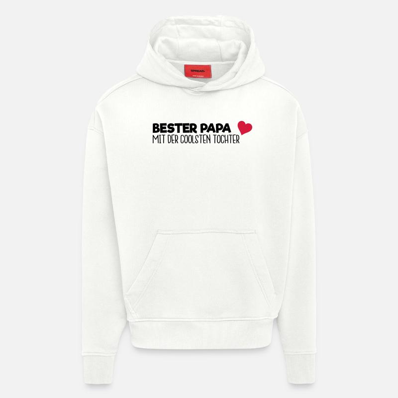 Bester Papa - Tochter - Hoodie- made by SPREAD  - OFF WHITE