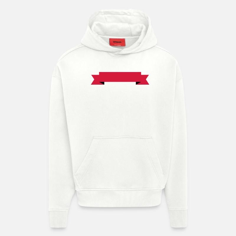 banner - Sweat à capuche bio épais oversize fabriqué en UE - OFF WHITE