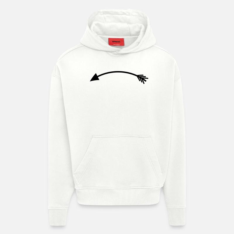 Pfeil links - Hoodie- made by SPREAD  - OFF WHITE