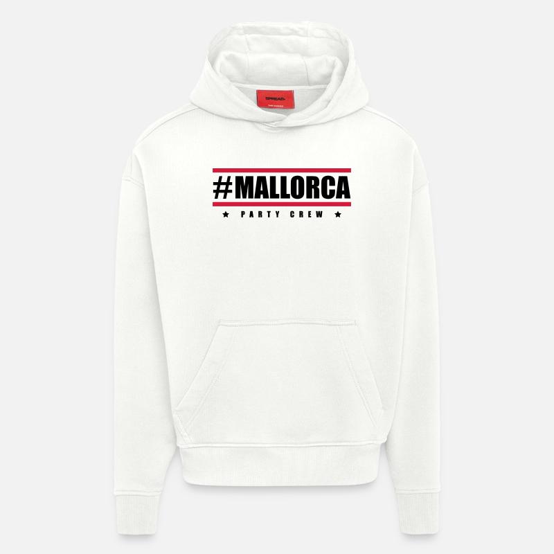 mallorca party crew design - Hoodie- made by SPREAD  - OFF WHITE