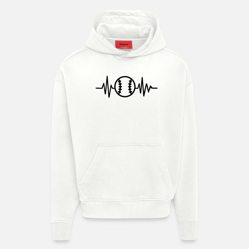 Baseball - Hoodie- made by SPREAD  - OFF WHITE