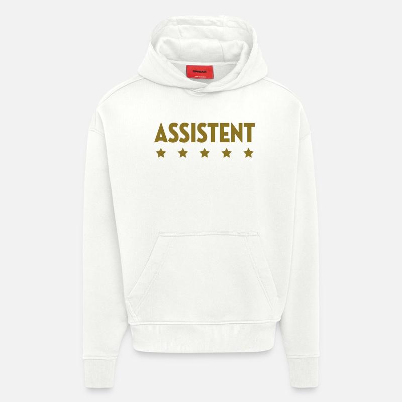 Assistent - Assistentin - Mitarbeiter - Chef - Hoodie- made by SPREAD  - OFF WHITE