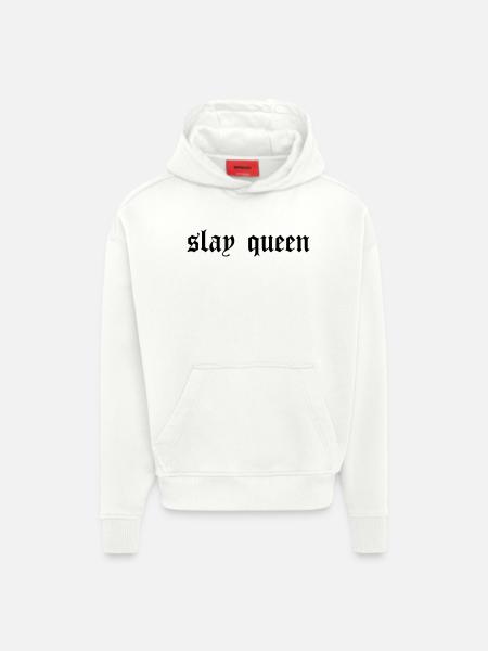 SLay queen - Hoodie- made by SPREAD - OFF WHITE