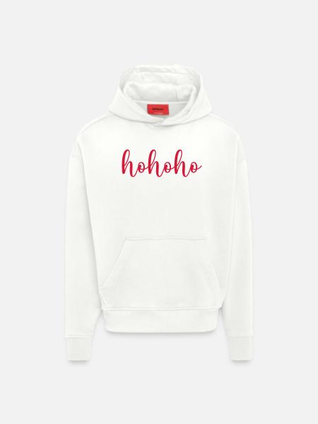 hohoho - Sweat à capuche bio épais oversize fabriqué en UE - OFF WHITE