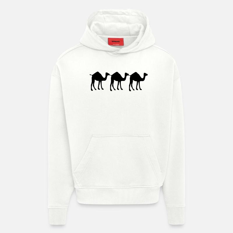 3 Kamel - Hoodie- made by SPREAD  - OFF WHITE