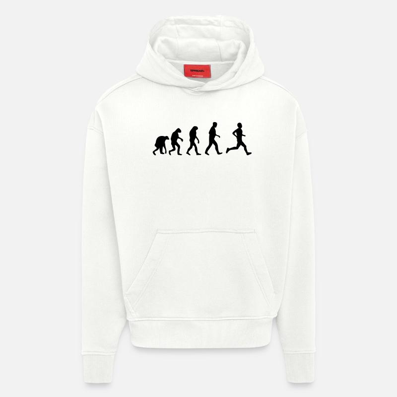 jogging evolution - Hoodie- made by SPREAD  - OFF WHITE