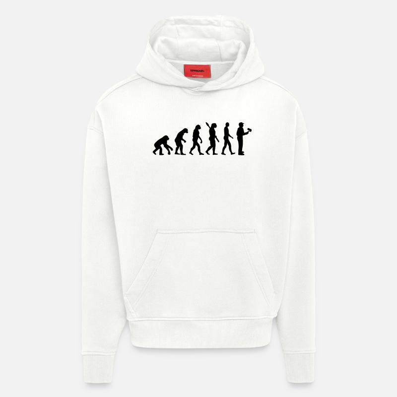 Painter evolution - Hoodie- made by SPREAD  - OFF WHITE