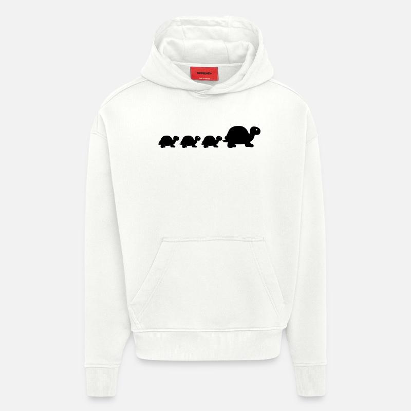 Turtle - Hoodie- made by SPREAD  - OFF WHITE