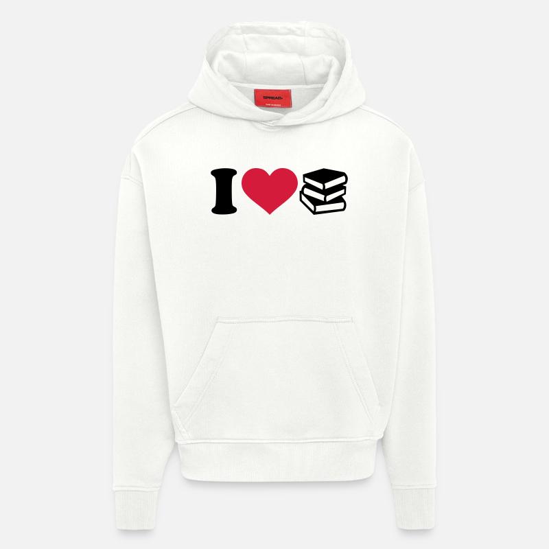 Bücher - Hoodie- made by SPREAD  - OFF WHITE