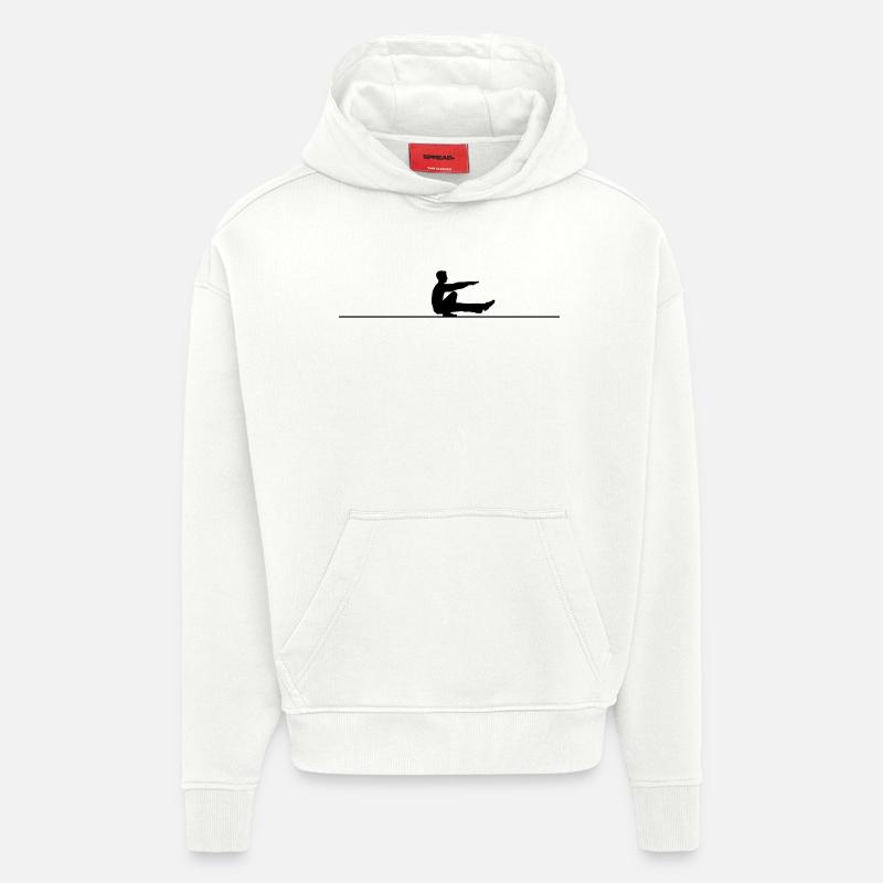 Pistol Squat - Hoodie- made by SPREAD  - OFF WHITE