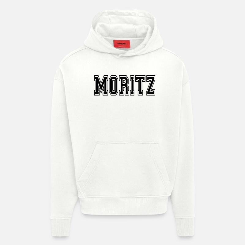 Moritz - Sweat à capuche bio épais oversize fabriqué en UE - OFF WHITE