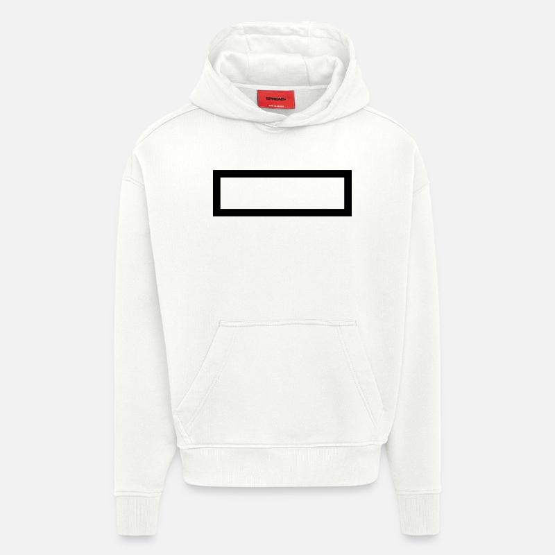 Rectangle - Sweat à capuche bio épais oversize fabriqué en UE - OFF WHITE