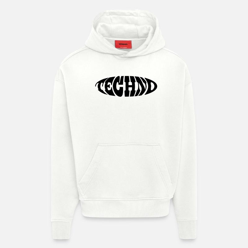 Techno Spruch Geschenk - Hoodie- made by SPREAD  - OFF WHITE