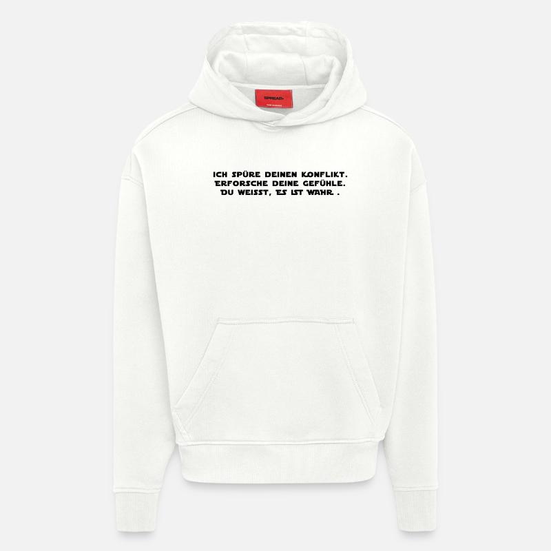 Star Wars: le conflit - Sweat à capuche bio épais oversize fabriqué en UE - OFF WHITE