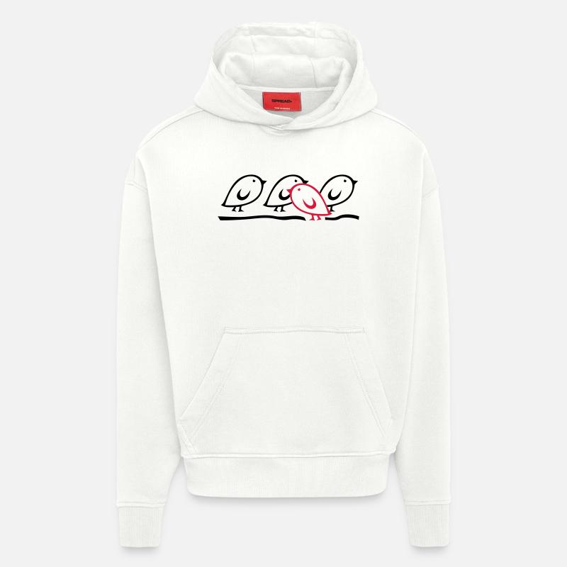 TWEETLERCOOLS - Gegen den Strom - Hoodie- made by SPREAD  - OFF WHITE