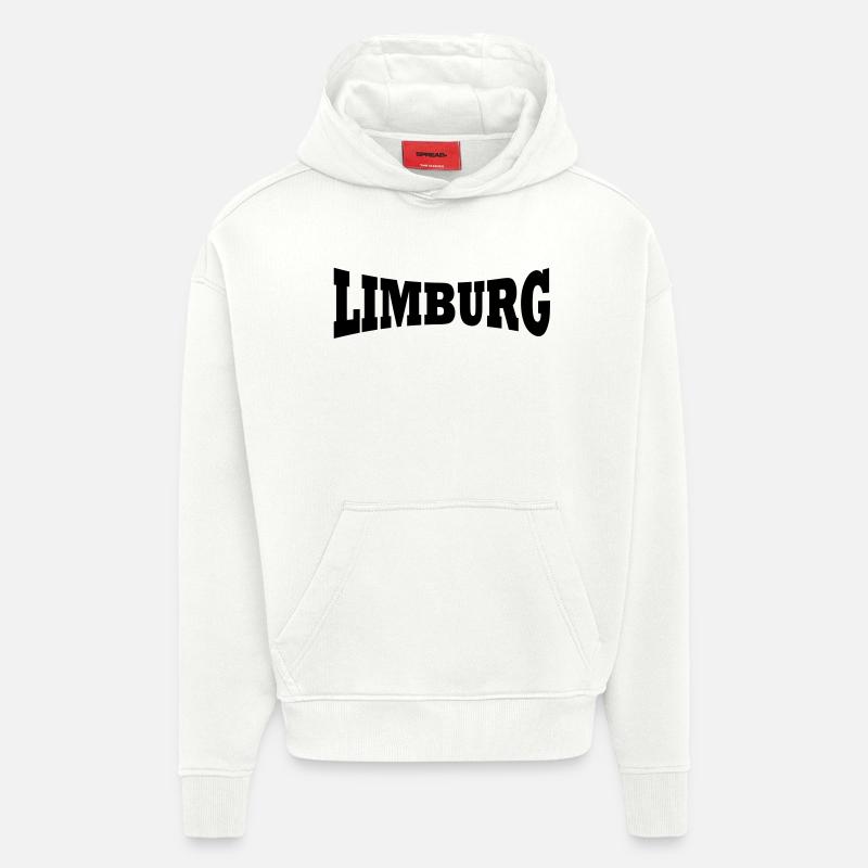 Limbourg - Sweat à capuche bio épais oversize fabriqué en UE - OFF WHITE
