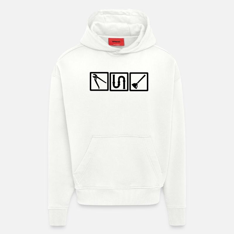 Klempner - Hoodie- made by SPREAD  - OFF WHITE