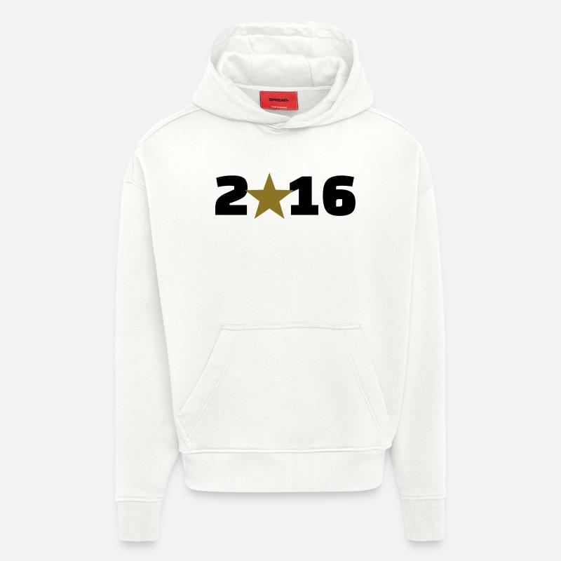 2016 - Sweat à capuche bio épais oversize fabriqué en UE - OFF WHITE