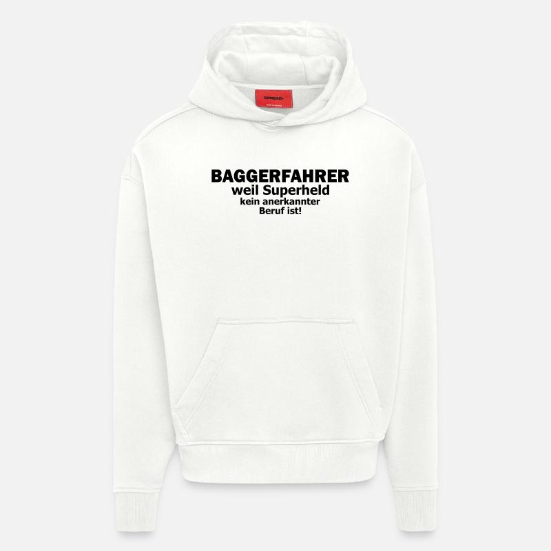 baggerfahrer - Hoodie- made by SPREAD  - OFF WHITE