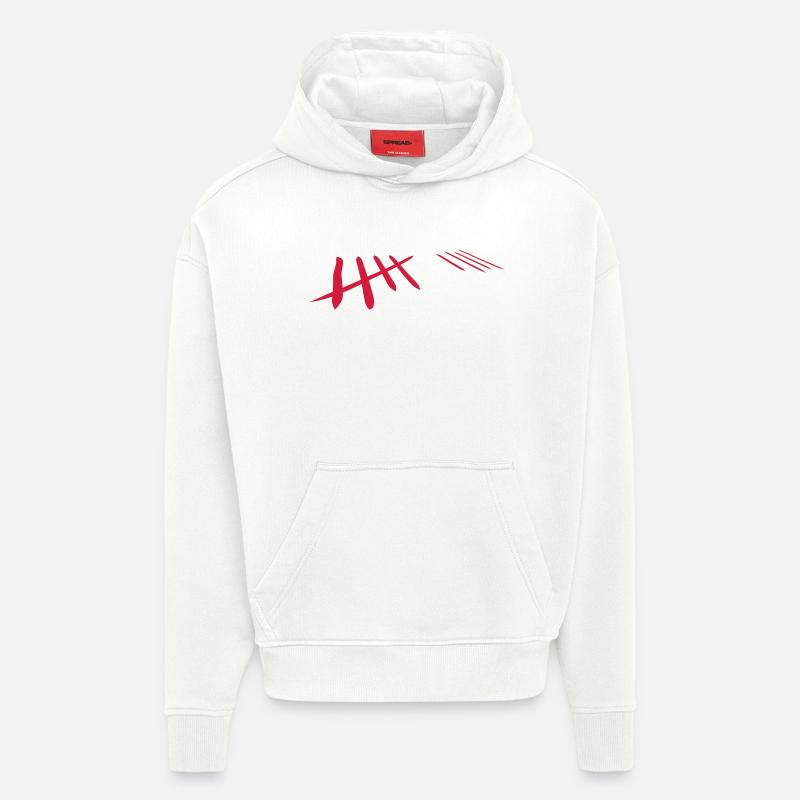 zählen - Hoodie- made by SPREAD  - OFF WHITE