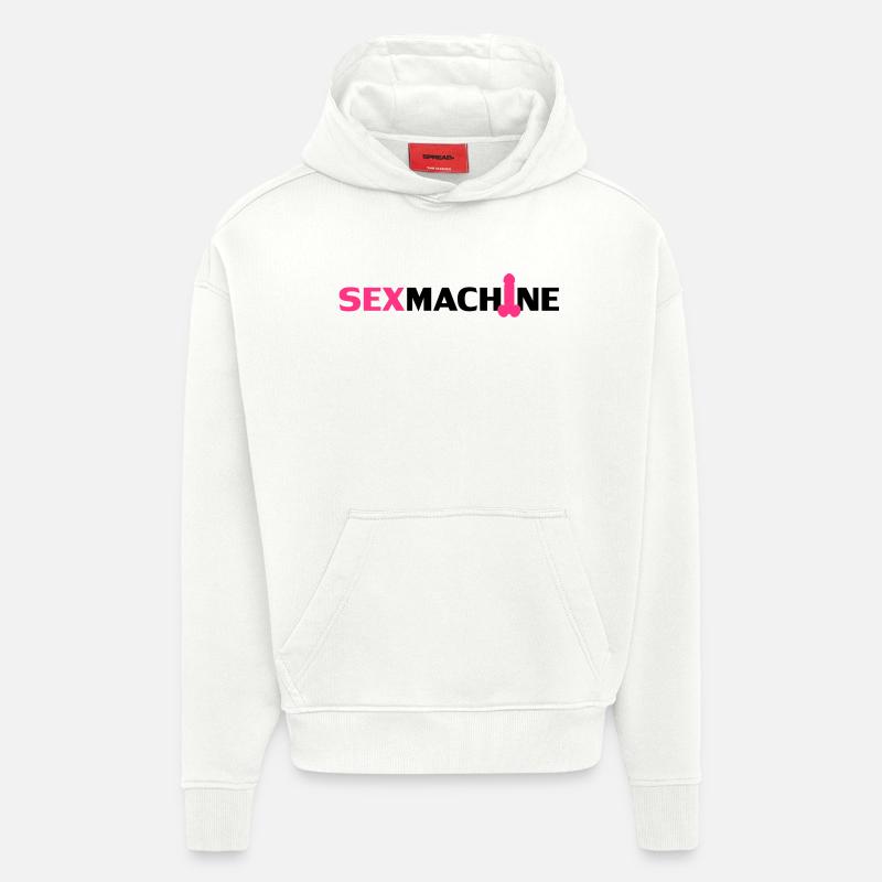 Sexmachine - Sweat à capuche bio épais oversize fabriqué en UE - OFF WHITE