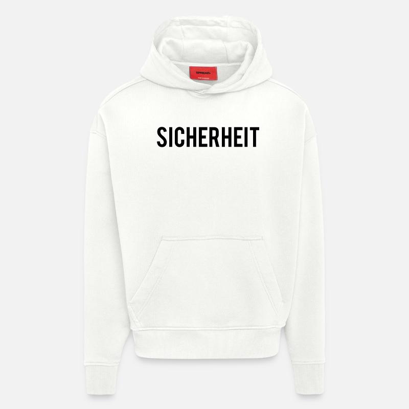 sicherheit - Hoodie- made by SPREAD  - OFF WHITE