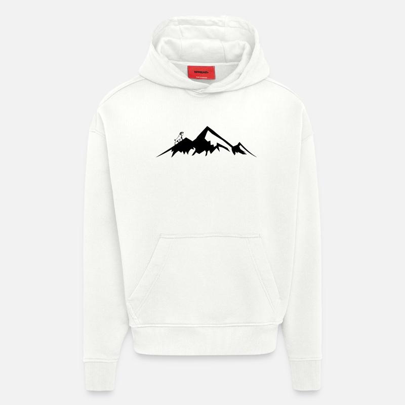 Bergziege - Hoodie- made by SPREAD  - OFF WHITE