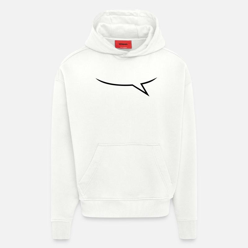 Sprechblase ein Sprecher / one talking balloon - Hoodie- made by SPREAD  - OFF WHITE