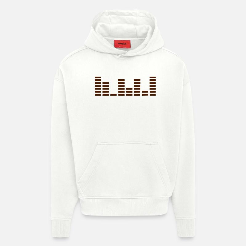 Equalizer - Sweat à capuche bio épais oversize fabriqué en UE - OFF WHITE