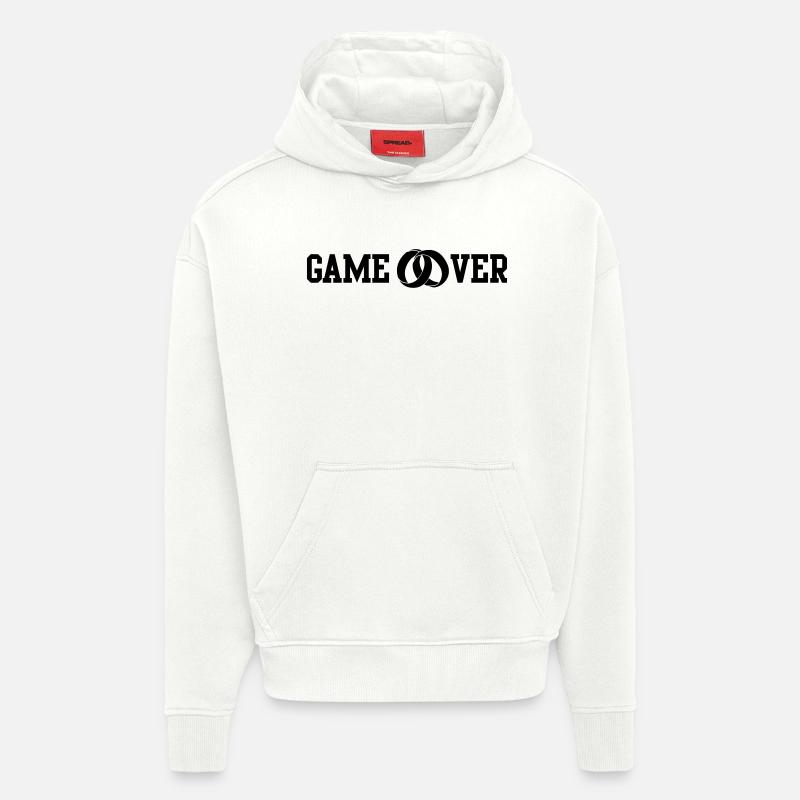 game over wedding rings - Hoodie- made by SPREAD  - OFF WHITE