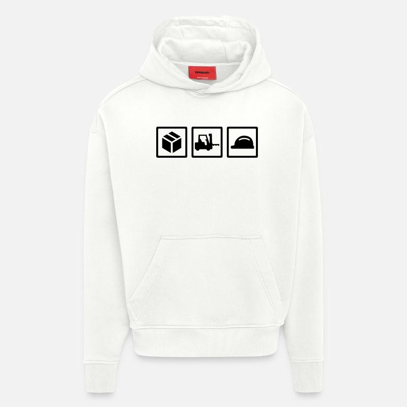 Lager - Hoodie- made by SPREAD  - OFF WHITE