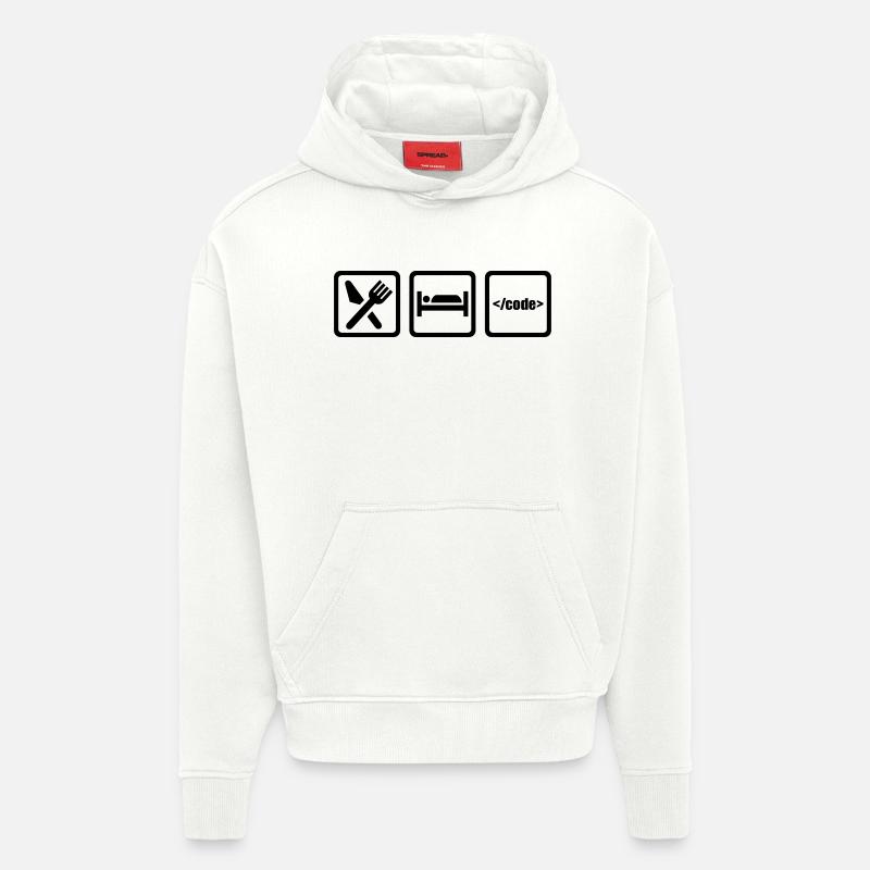 Programmer - Hoodie- made by SPREAD  - OFF WHITE
