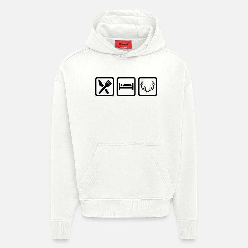 Jäger - Hoodie- made by SPREAD  - OFF WHITE