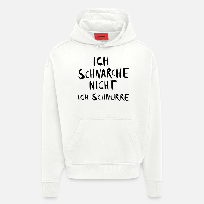 ich schnarche nicht - ich - Hoodie- made by SPREAD  - OFF WHITE